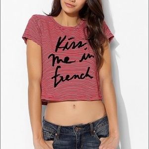 Kiss Me I’m French Crop Tee